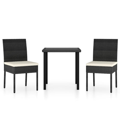 Dining Set Black, Cream