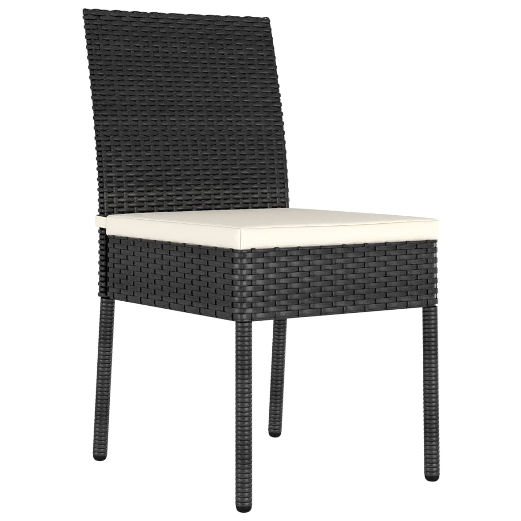 Dining Set Black, Cream