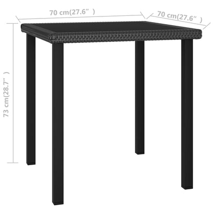 Dining Set Black, Cream
