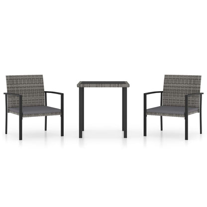 Dining Set Gray, Black