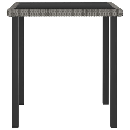 Dining Set Gray, Black