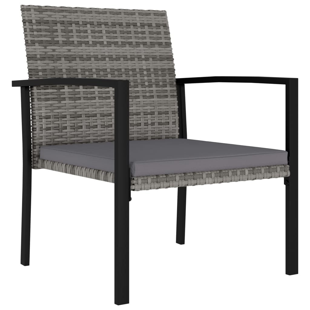 Dining Set Gray, Black