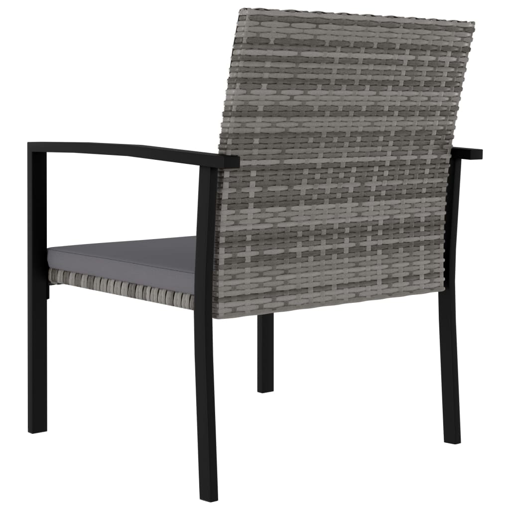 Dining Set Gray, Black