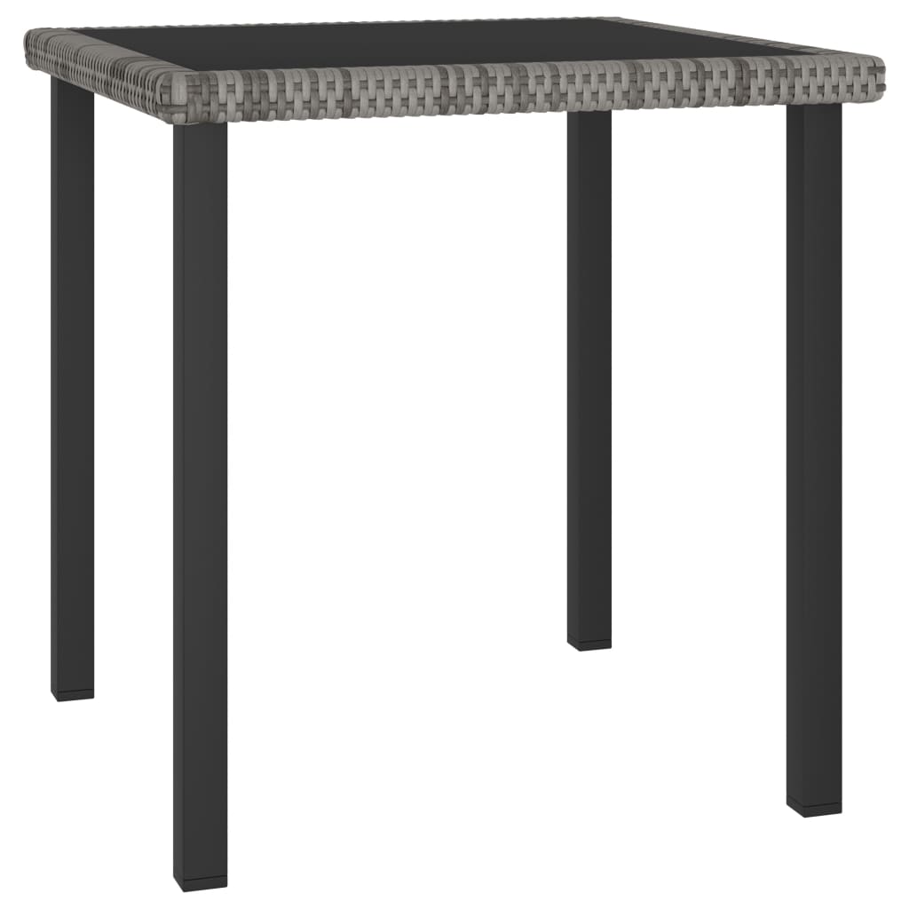 Dining Set Grey Poly rattan 5 Piece Set Light Weight Dining Set