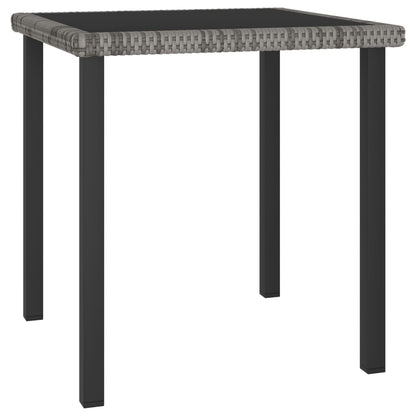 Dining Set Grey Poly rattan 5 Piece Set Light Weight Dining Set