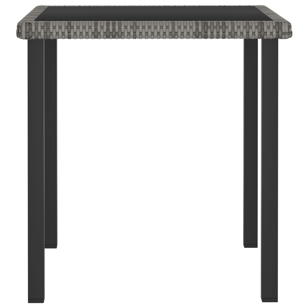 Dining Set Grey Poly rattan 5 Piece Set Light Weight Dining Set
