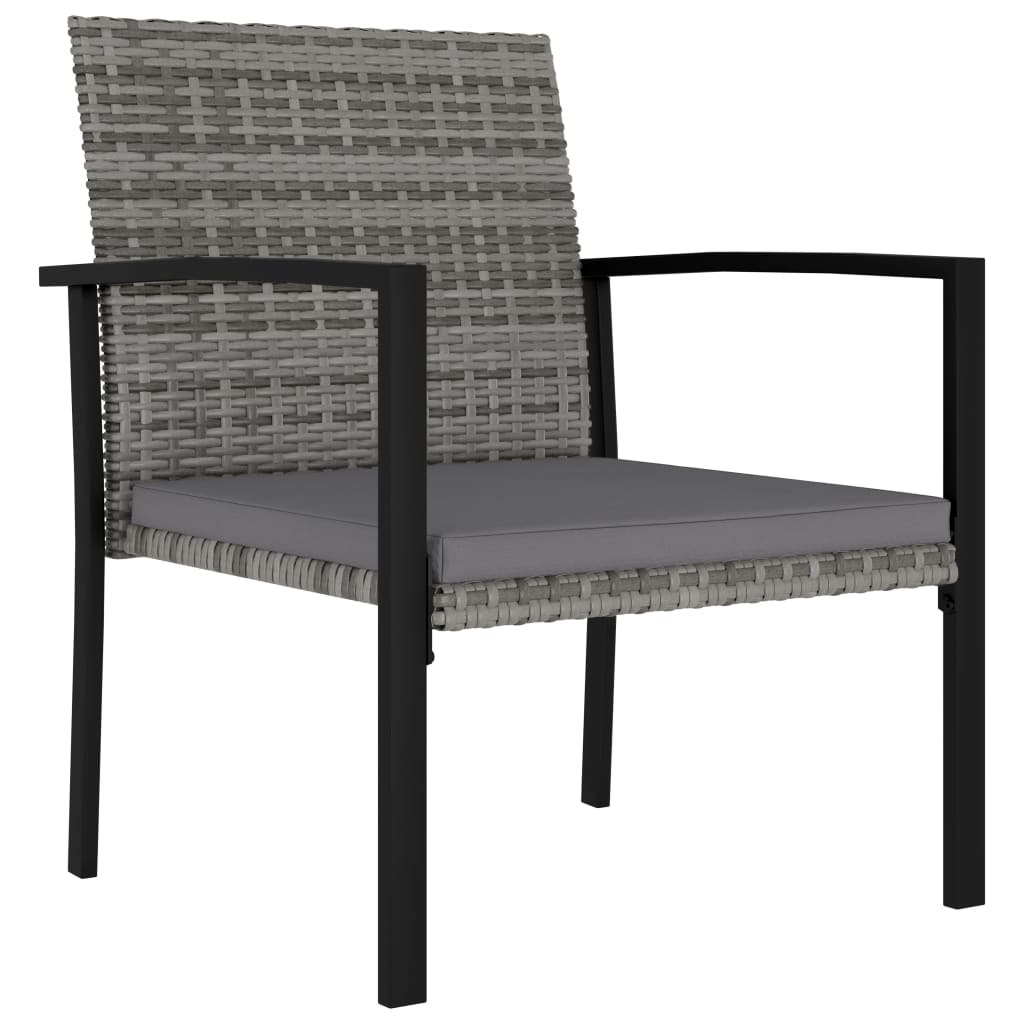 Dining Set Grey Poly rattan 5 Piece Set Light Weight Dining Set