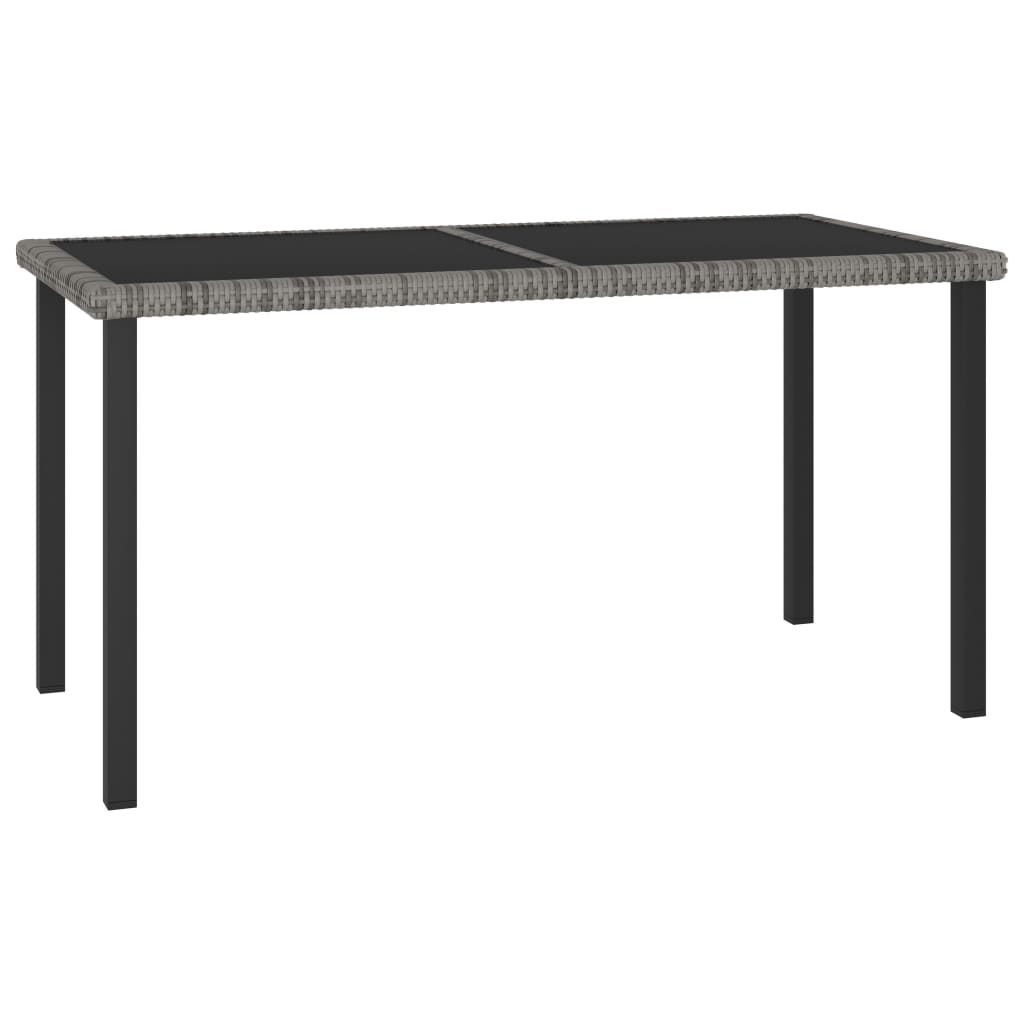 Dining Set Grey and black, grey cushions