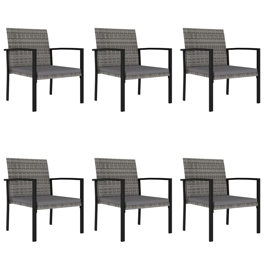 Dining Set Grey and black, grey cushions