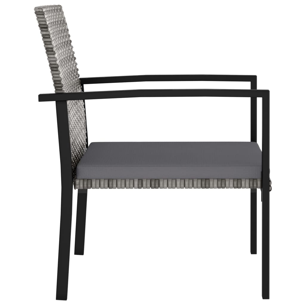 Dining Set Grey and black, grey cushions