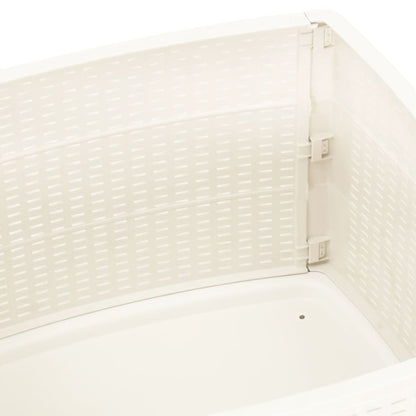 Garden Table White Plastic Compact Durable Garden Table