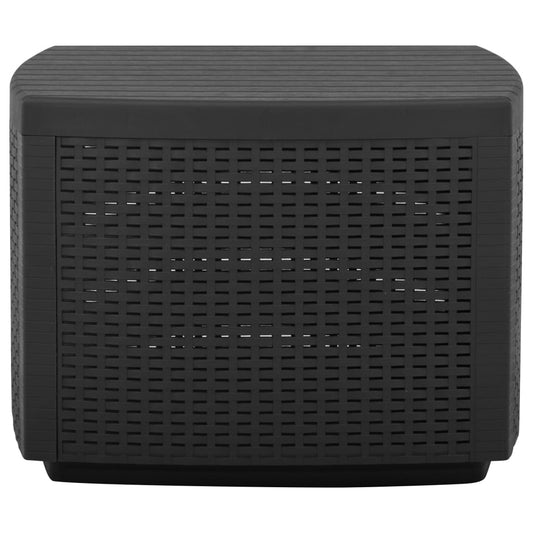 Garden Table Grey Plastic Lightweight Garden Table Square