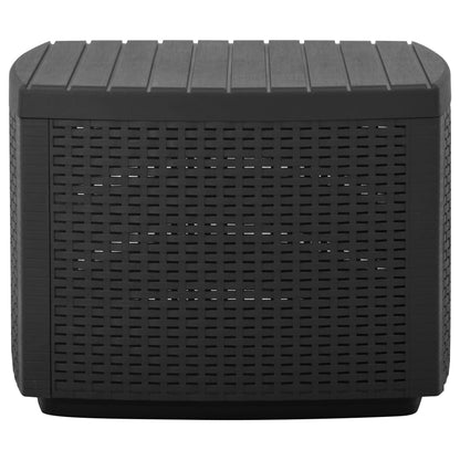 Garden Table Grey Plastic Lightweight Garden Table Square