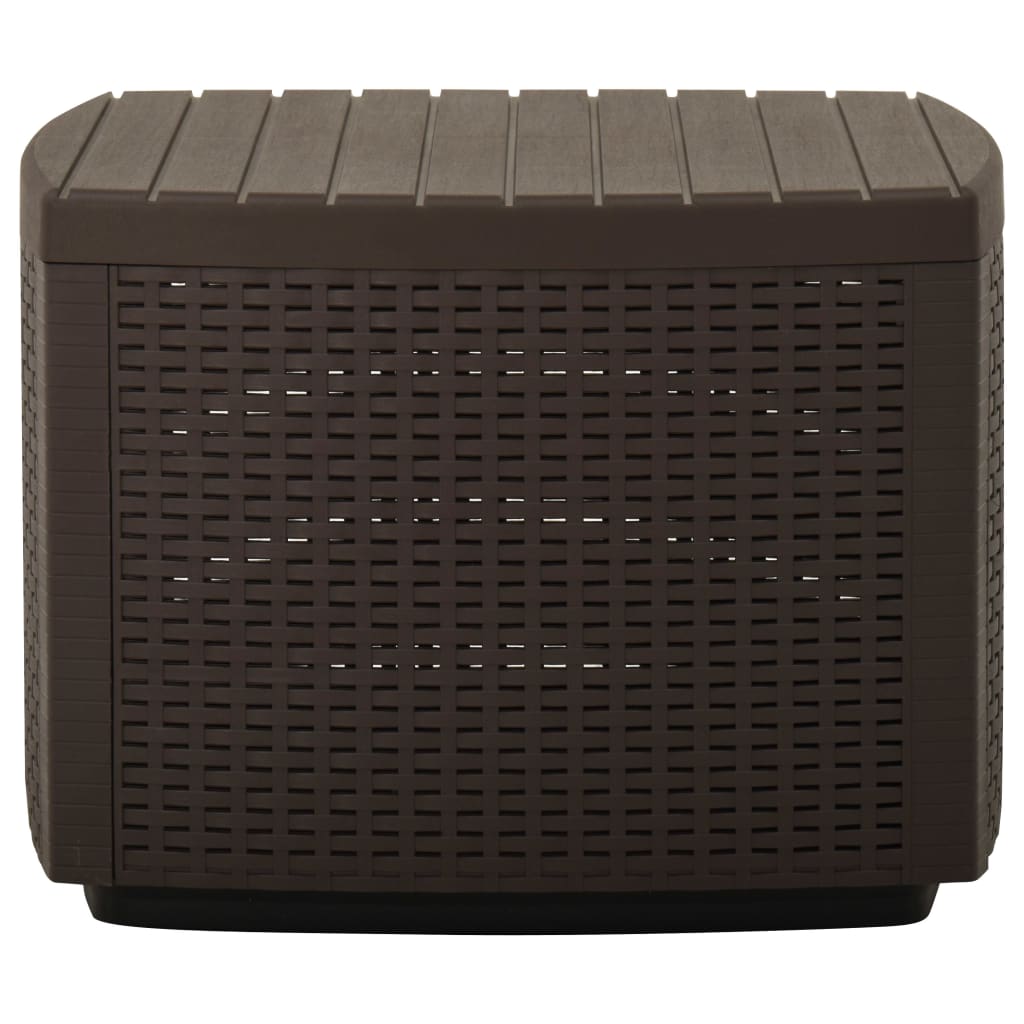 Garden Table Mocha Plastic Medium Lightweight Garden Table