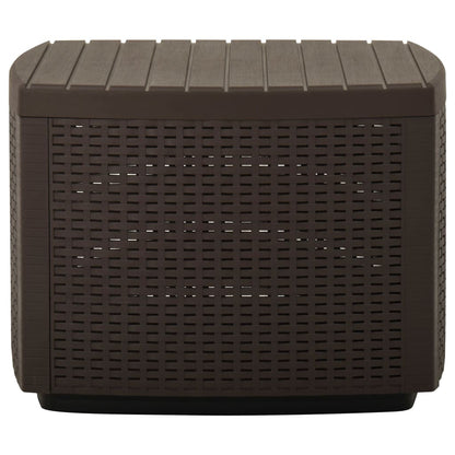 Garden Table Mocha Plastic Medium Lightweight Garden Table