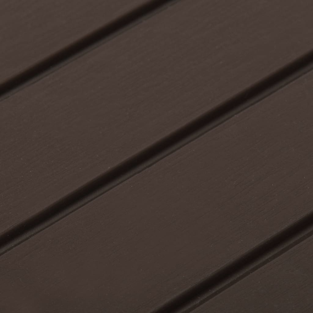 Garden Table Mocha Plastic Medium Lightweight Garden Table