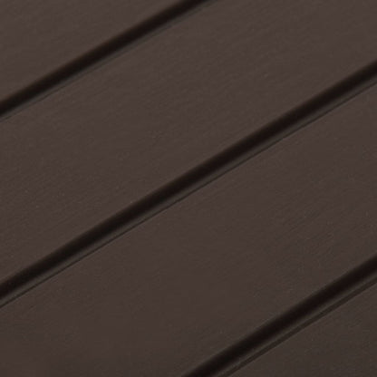 Garden Table Mocha Plastic Medium Lightweight Garden Table