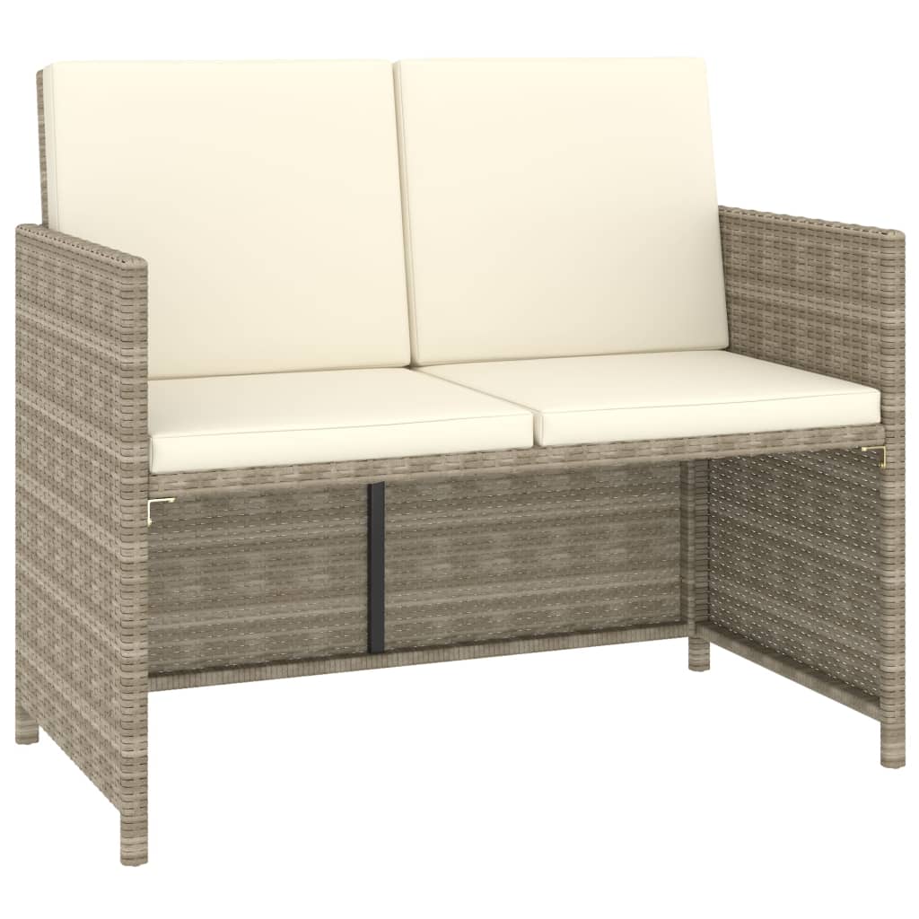 Patio Dining Set Set of 6 Beige, Cream