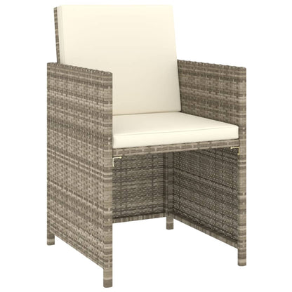 Patio Dining Set Set of 6 Beige, Cream