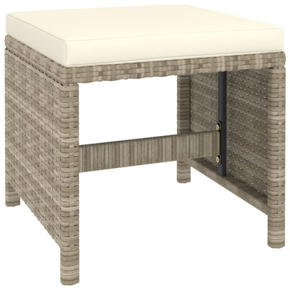 Patio Dining Set Set of 6 Beige, Cream