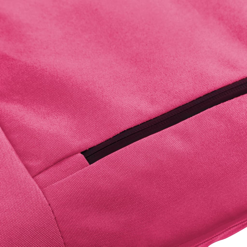 Sunlounger Pink Oxford Fabric (100% Polyester) 69.7 x 22.0 x 3.9 in
