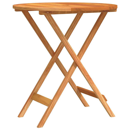 Garden Table Natural Wood Solid eucalyptus wood Small Foldable