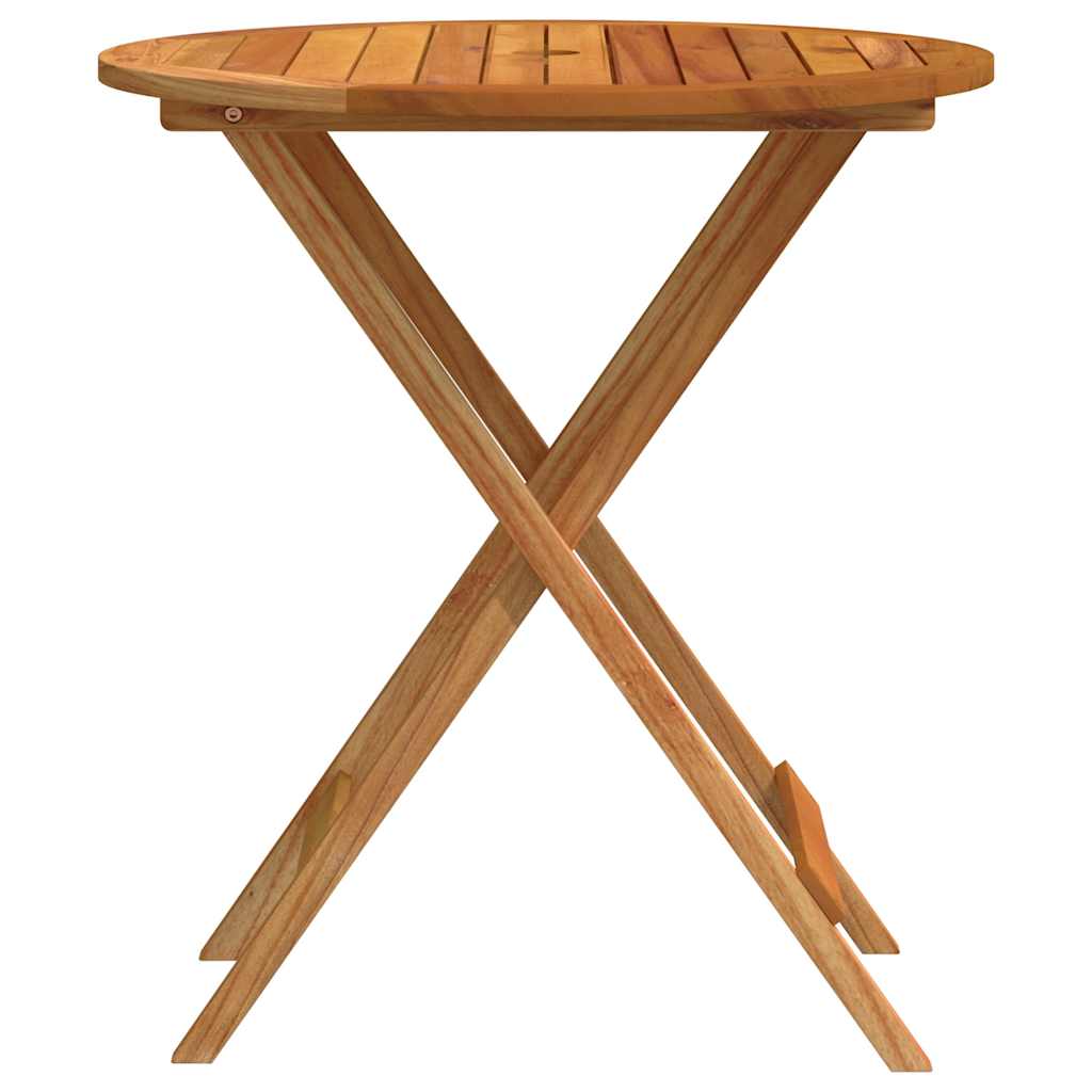 Garden Table Natural Wood Solid eucalyptus wood Small Foldable