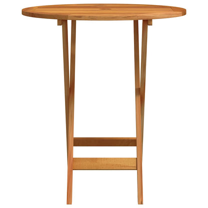 Garden Table Natural Wood Solid eucalyptus wood Small Foldable