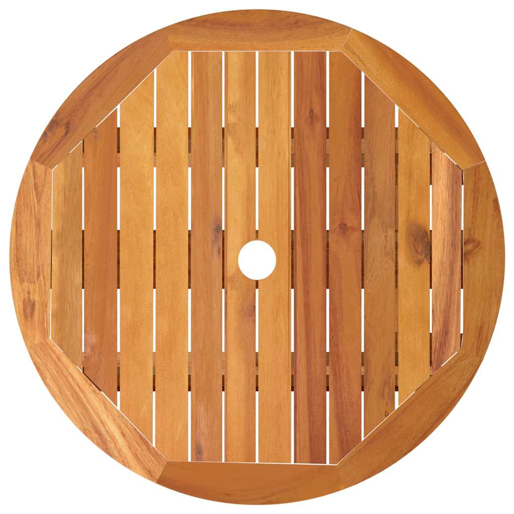 Garden Table Natural Wood Solid eucalyptus wood Small Foldable