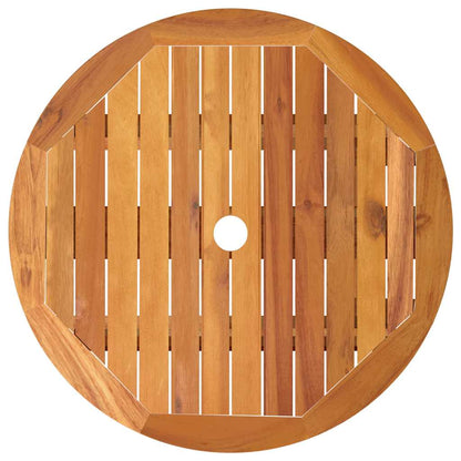 Garden Table Natural Wood Solid eucalyptus wood Small Foldable