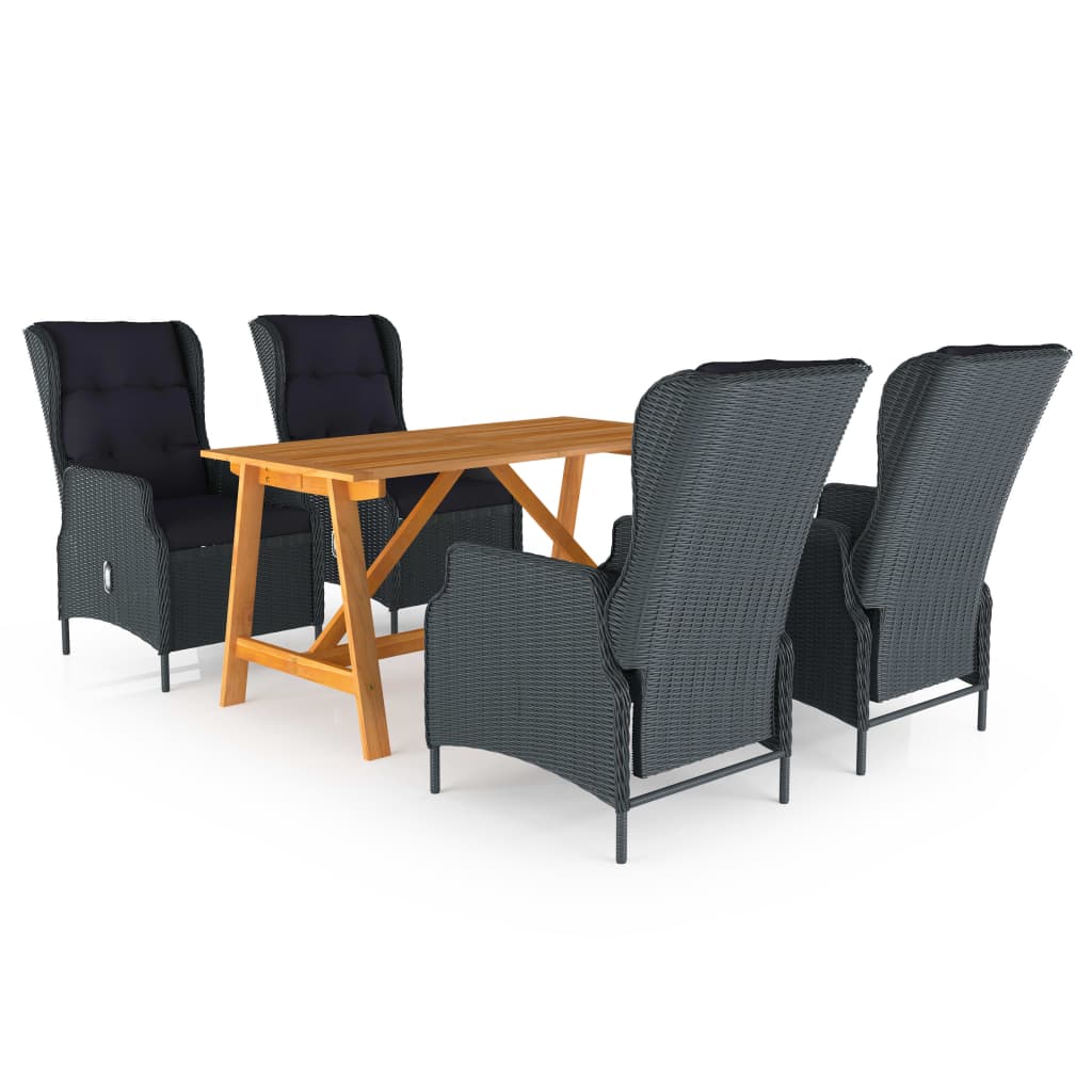 Dining Set Dark Grey