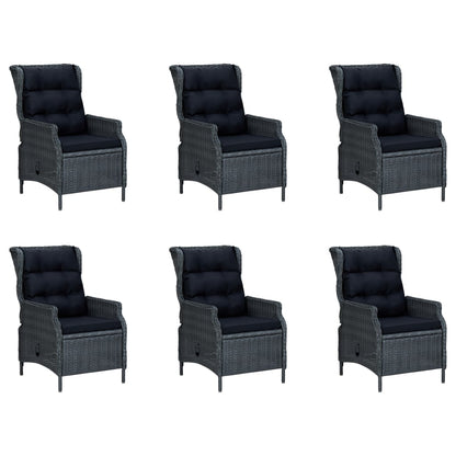 Dining Set Dark grey, Black