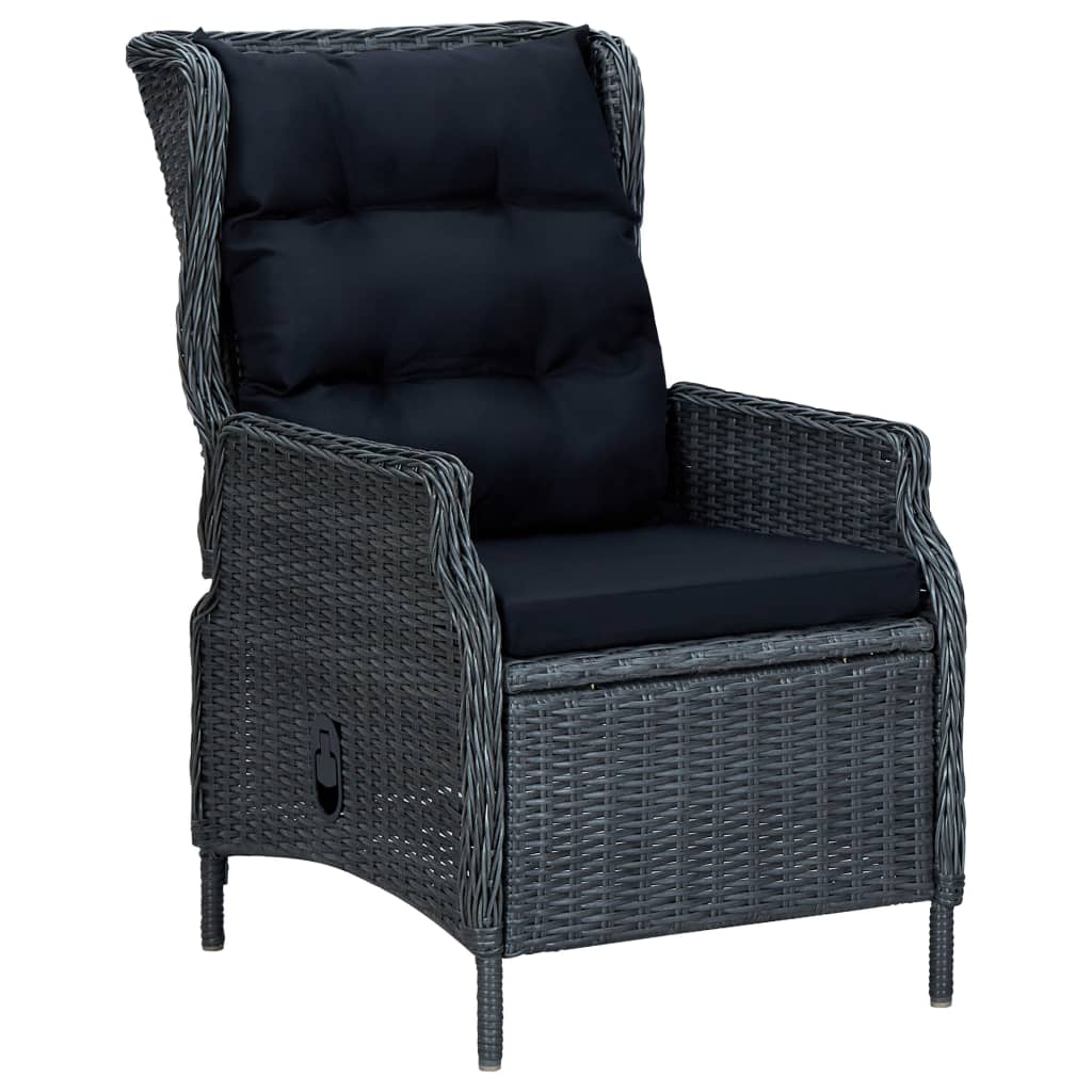 Dining Set Dark grey, Black