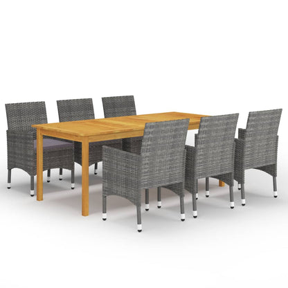 Dining Set Grey, Dark Grey