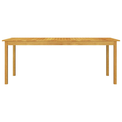 Dining Set Grey Solid acacia wood, Powder-coated steel, PE rattan