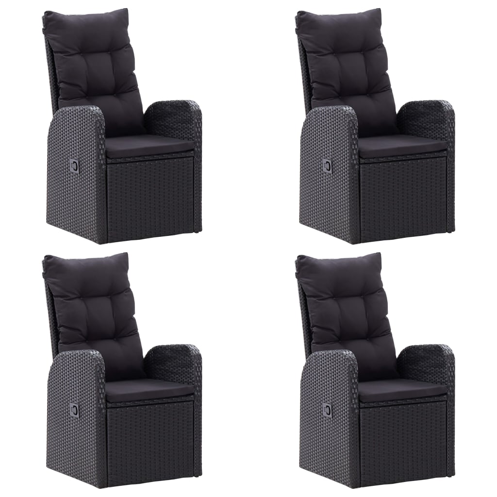 Dining Set Black, Brown