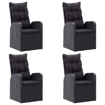 Dining Set Black, Brown