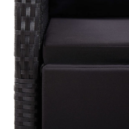 Dining Set Black, Brown