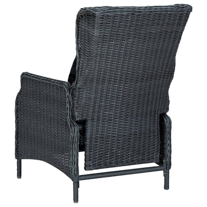 Dining Set Dark Grey, Black