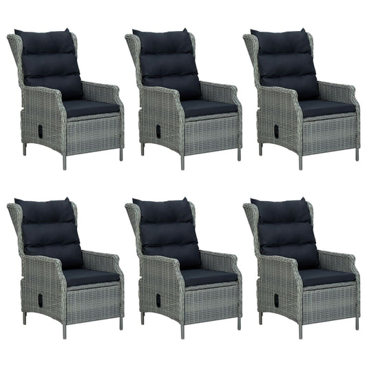 Dining Set Light Grey, Black (Cushions)