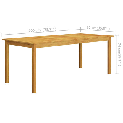 Dining Set Dark Grey Solid Acacia Wood Large Adjustable Armrests