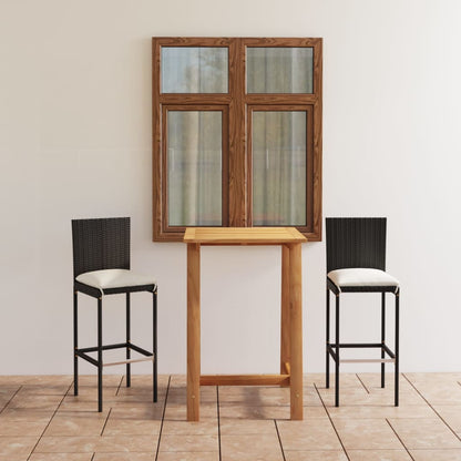 Garden Bar Set Black, Cream