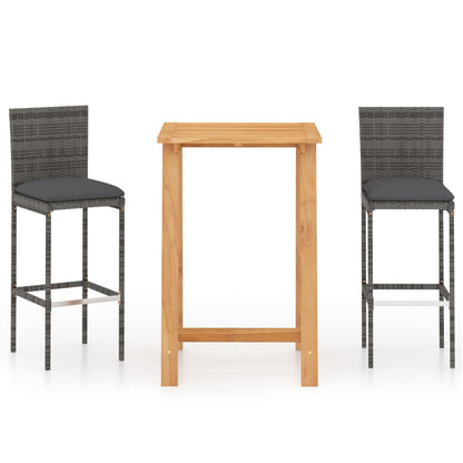 Garden Bar Set Grey, Anthracite