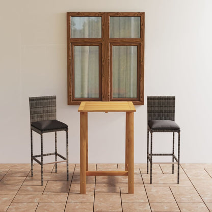 Garden Bar Set Grey, Anthracite