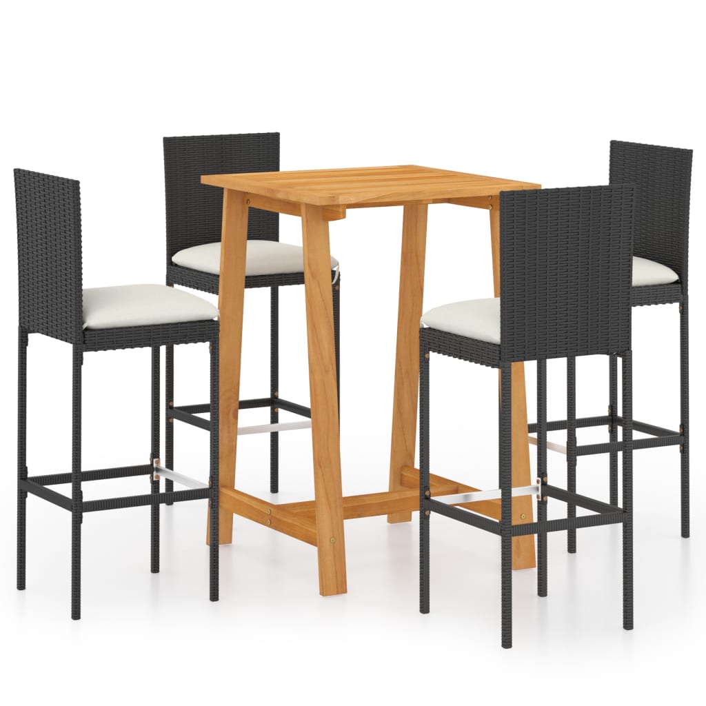 Garden Bar Set Black, Cream