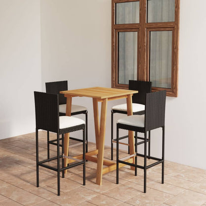 Garden Bar Set Black, Cream