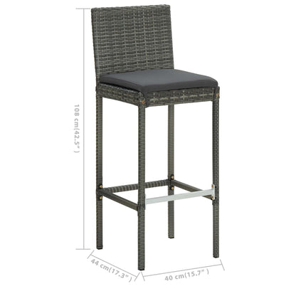 Garden Bar Set Grey