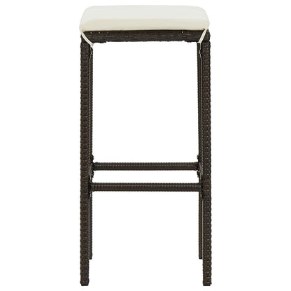 Garden Bar Set Brown Solid Acacia wood Medium Removable Covers