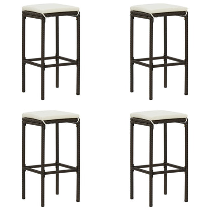 Garden Bar Set Brown Solid Acacia wood Medium Removable Covers
