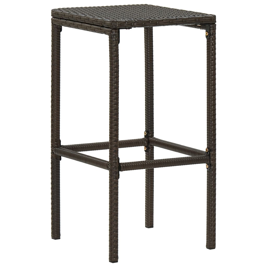 Garden Bar Set Brown Solid Acacia wood Medium Removable Covers